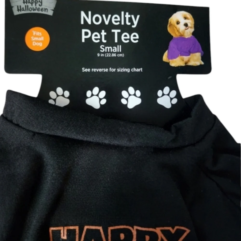 Happy Howl-O-Ween Halloween dog shirt, NWT, small